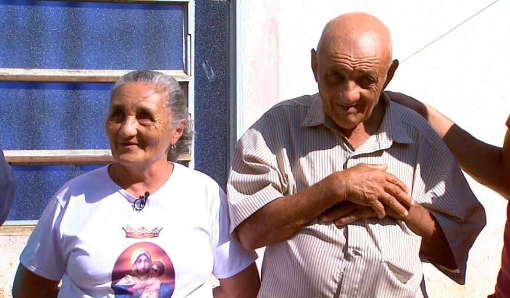Seu Antônio e Dona Josefa, em Ituverava, SP (Foto: Carlos Trinca/EPTV)