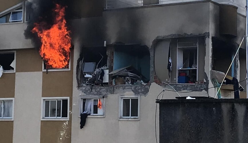 Apartamento explode