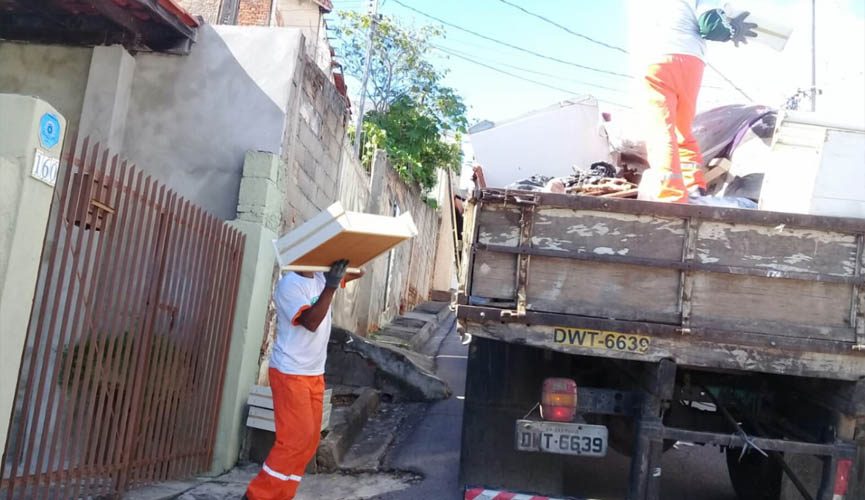 Programa Cidade Limpa recolhe 44 toneladas de entulho em Jundiaí