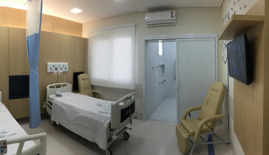 Hospital São Vicente tem quartos reformados