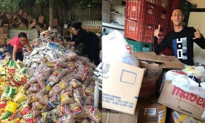 Richarlison doa 6,4 toneladas de alimentos a famílias carentes