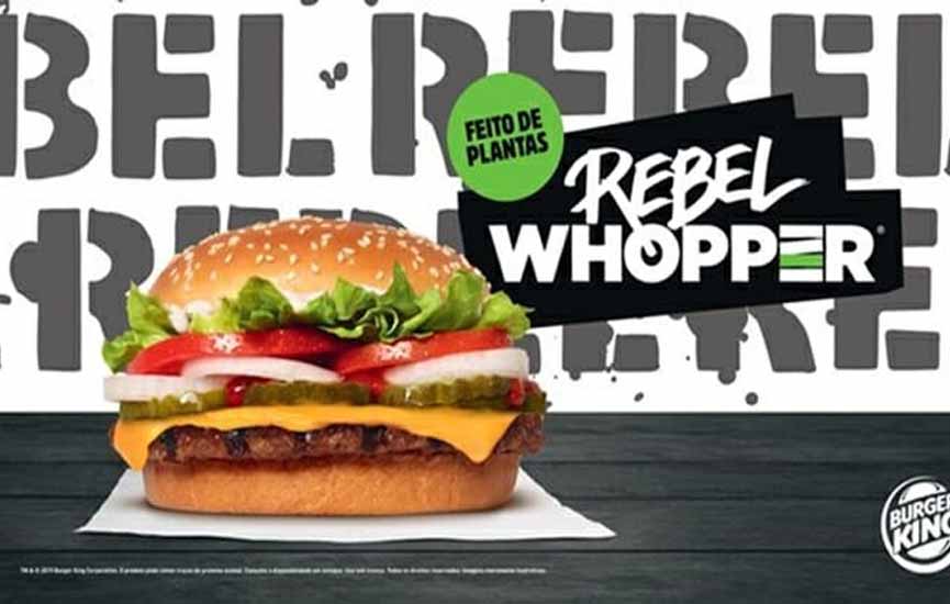Burger King vai lançar lanche com hambúrguer vegetal idêntico à carne