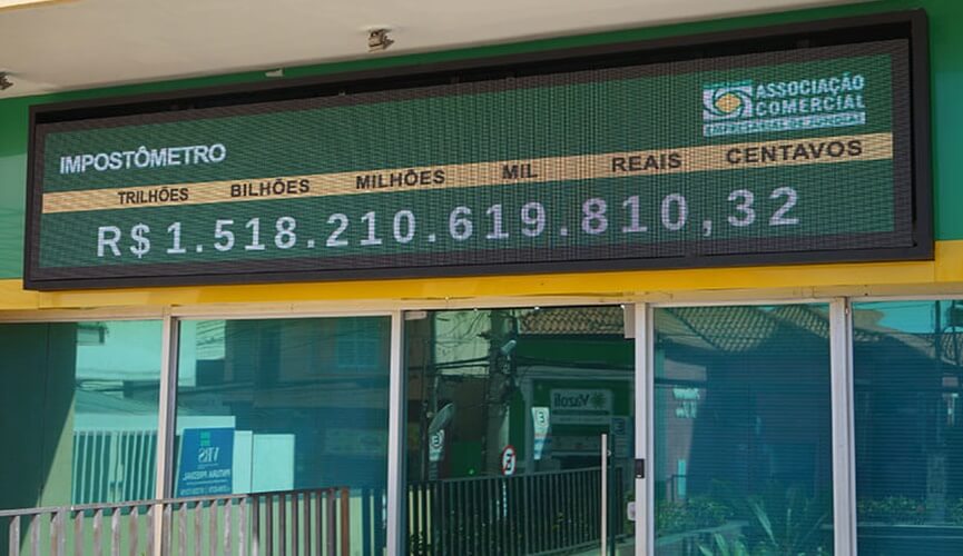 Impostômetro da ACE de Jundiaí atinge a marca R$ 1,5 trilhão