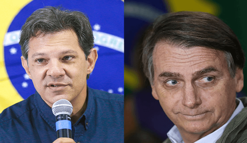 Se eleição fosse hoje, Haddad venceria Bolsonaro por 42% a 36%, segundo Datafolha