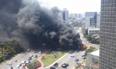 Ônibus que pegou fogo em Jundiaí tinha 42 passageiros à bordo