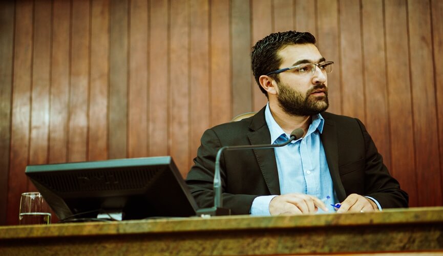 Faouaz Taha na Câmara Municipal de Jundiaí
