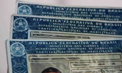 Imagem de carteira nacional de habilitação, sem identificação