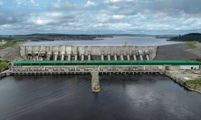 Vista aérea de Usina Hidrelétrica do Belo Monte