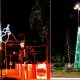 Foto de decoração natalina em LED nas ruas