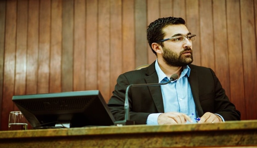 Vereador Faouaz Taha na Câmara dos vereadores de Jundiaí