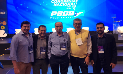 Faouaz na ponta direita está reunido com outros quatro homens do PSDB