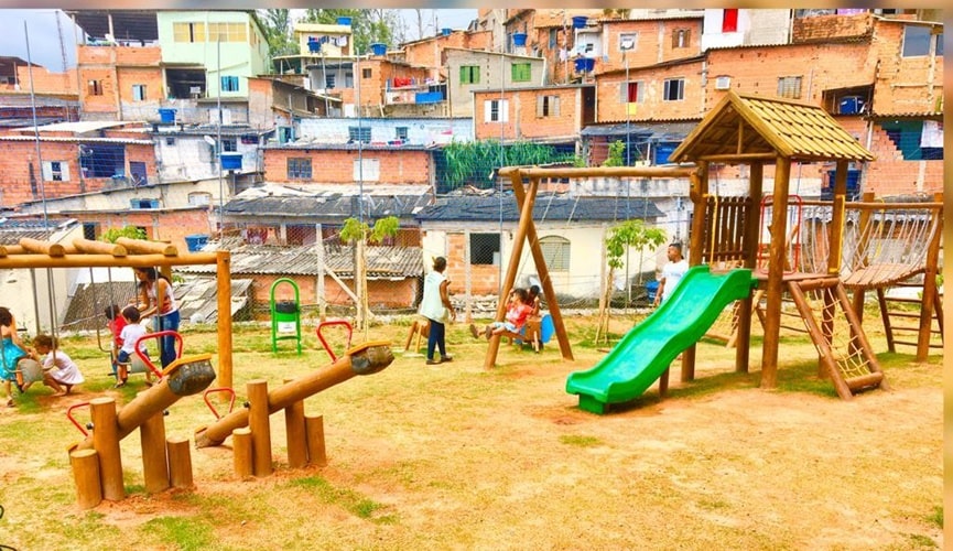 Foto do parque recém-inaugurado no Jardim São Camilo