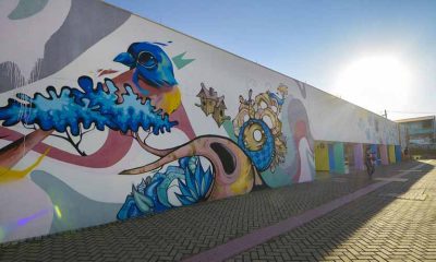 muro com grafite