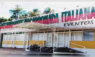 fachada do restaurante "macarronada italiana"