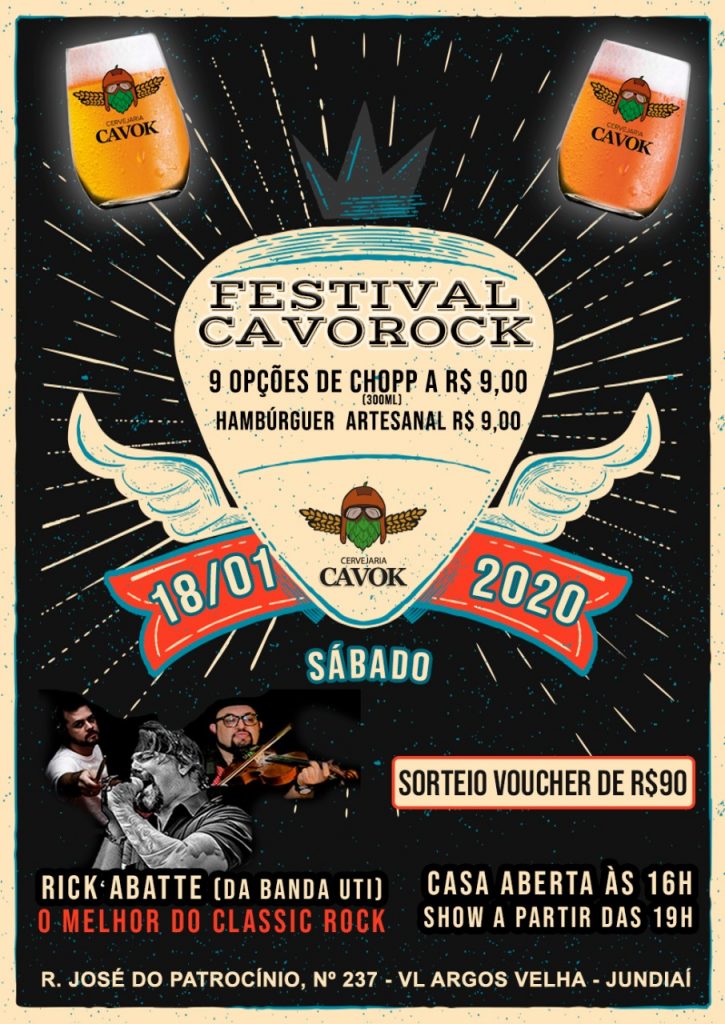 CavoRock', festival da Cavok, tem cervejas artesanais, petiscos e