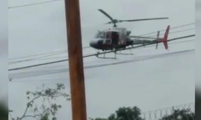 Helicóptero Águia deu apoio à perseguição policial