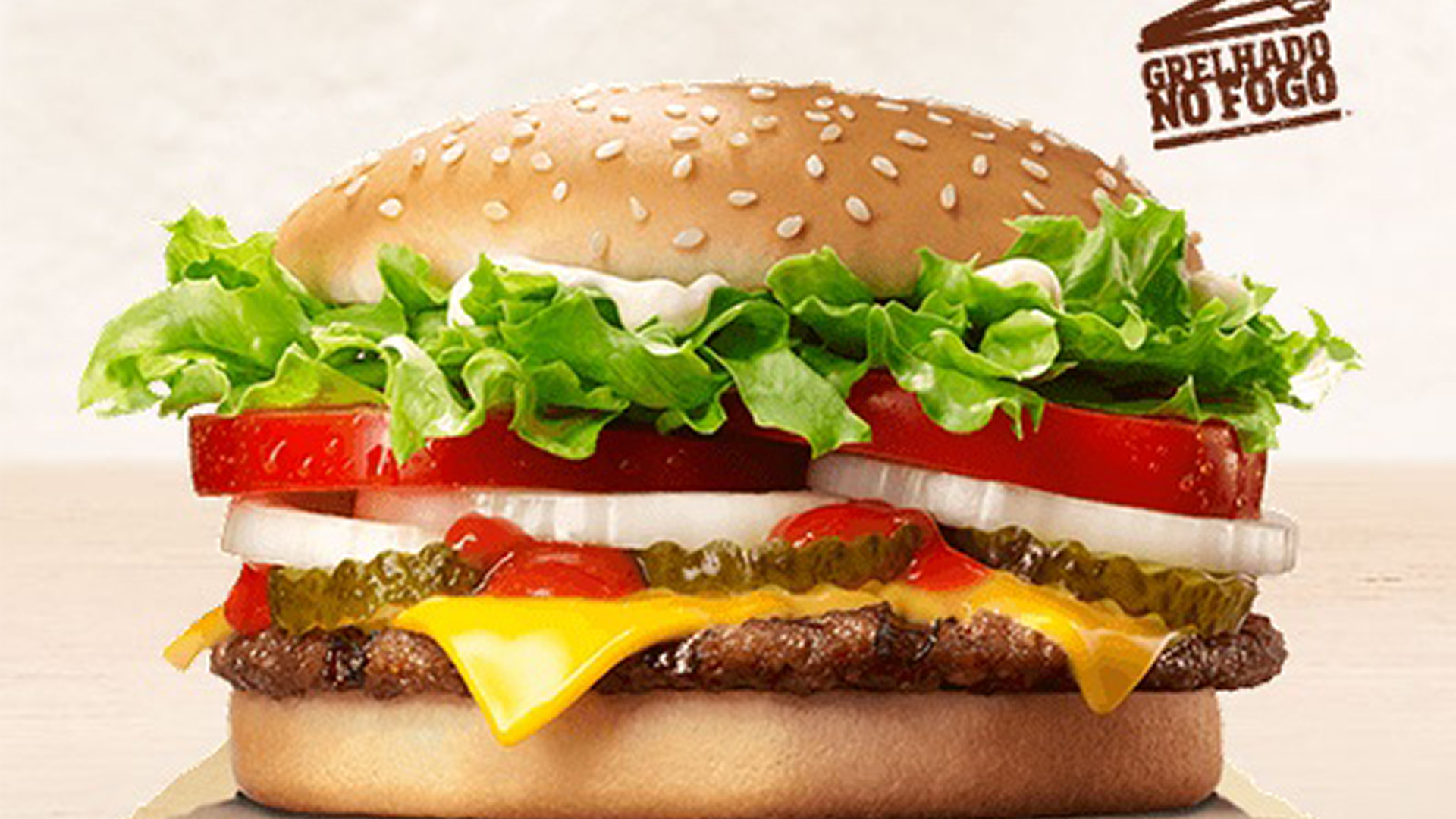 lanche do cardápio do burger king oferecido na promoção