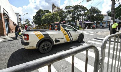 Foto de viatura de agentes de trânsito em via de Jundiaí
