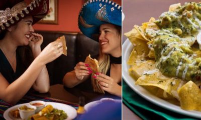 mulheres comendo comida mexicana