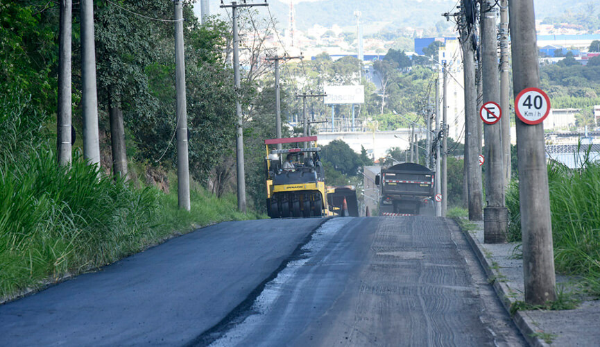 Distrito Industrial de Jundiaí recebe melhorias do Programa Mais Asfalto