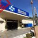 Fachada do Hospital São Vicente com carimbo de fake news