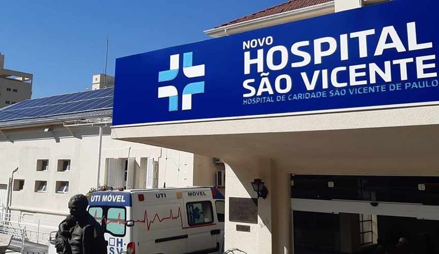 Fachada do Hospital São Vicente