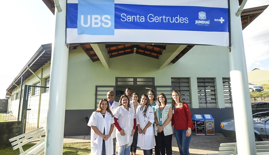 Foto da fachada da UBS Santa Gertrudes
