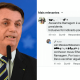 Bolsonaro à esquerda e à direita print das redes sociais