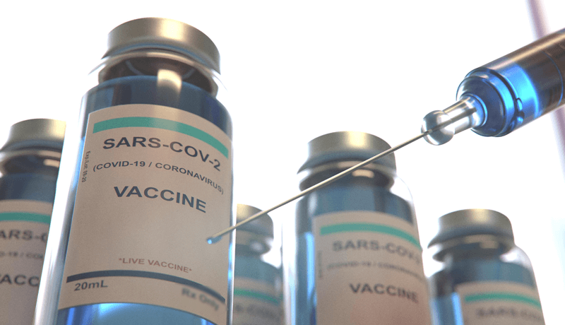 Frascos de vacinas