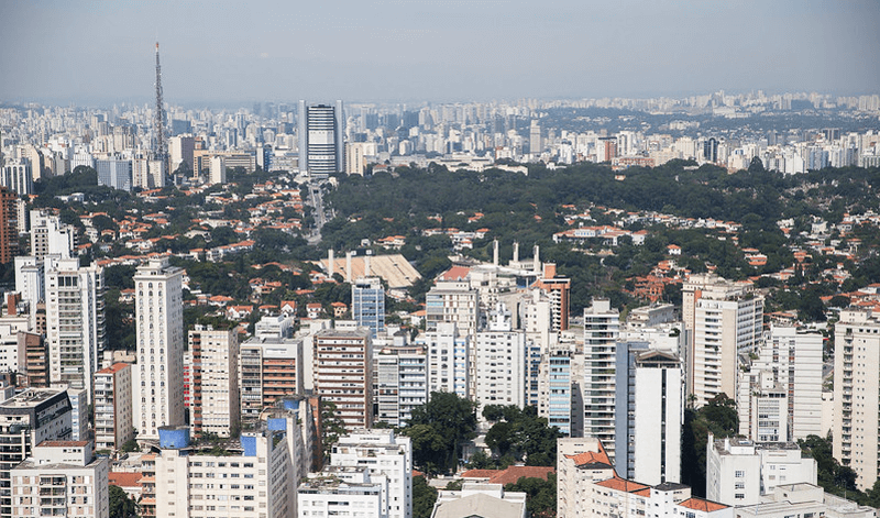 Foto panorâmica da cidade de São Paulo