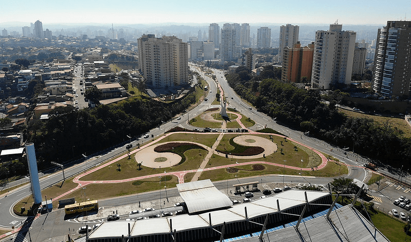 Vista aérea da cidade