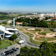 Vista aérea da rodoviária de Jundiaí