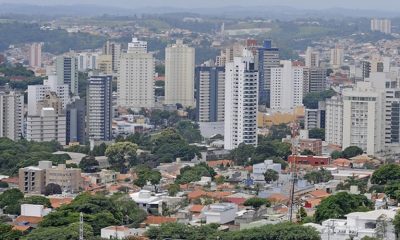 Foto aérea da cidade de Jundiaí