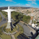 Imagem aérea do Cristo de Campo Limpo Paulista