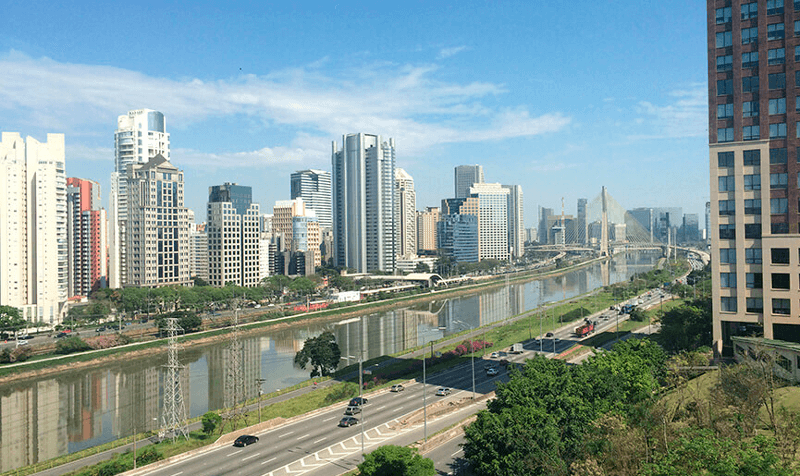 Foto panorâmica de São Paulo