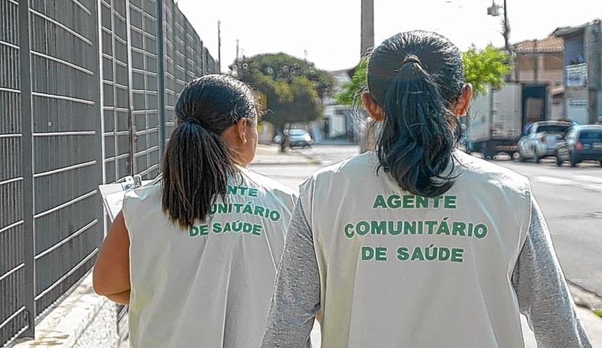 Foto de agentes comunitários de saúde