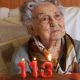 Idosa comemorando 113 anos