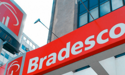 Fachada de agência Bradesco