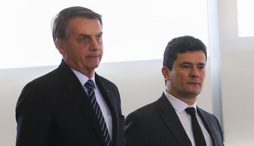 Sergio Moro e Jair Bolsonaro