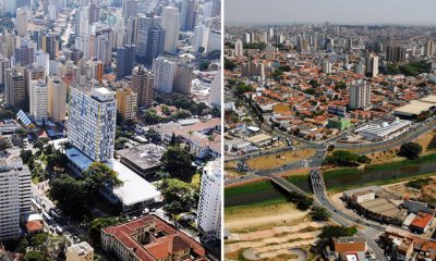 Imagens aéreas de Campinas e Sorocaba