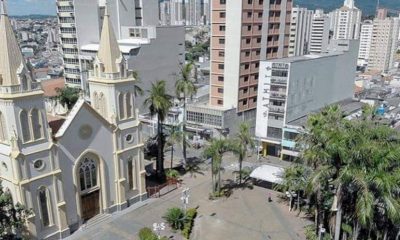 Foto aérea da catedral nossa senhora do desterro