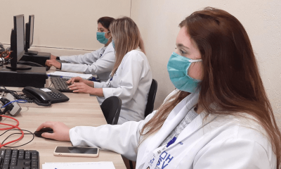 Equipe de atendimento em setor do Hospital São Vicente