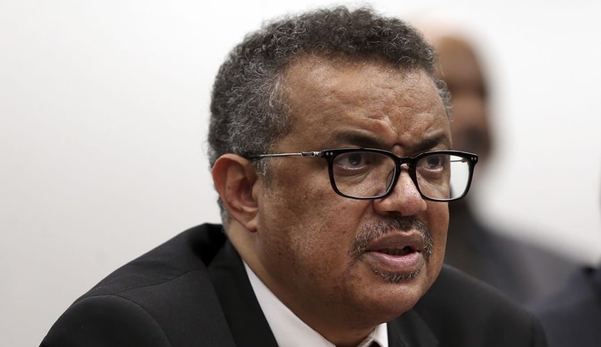 diretor-geral da OMS, Tedros Adhanom Ghebreyesus