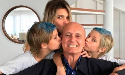 Fernanda Lima, filhos e o pai