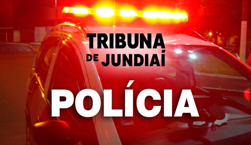Viatura policial com o logo do Tribuna de Jundiaí