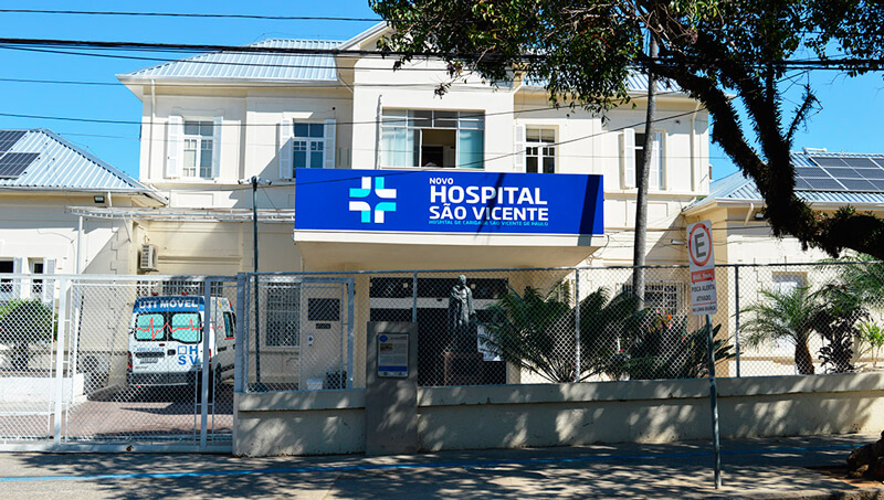 Fachada do Hospital São Vicente