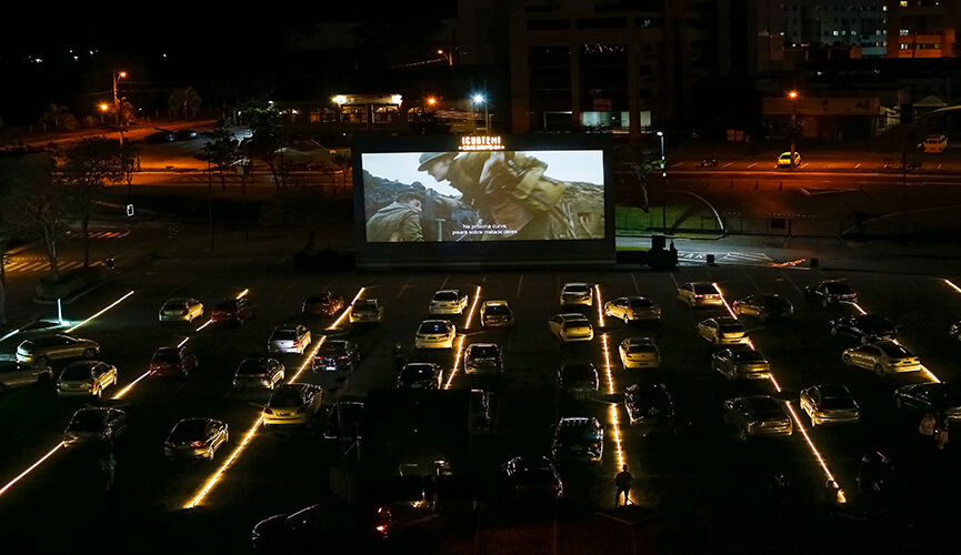 Shopping Iguatemi realiza cinema Drive-in no estacionamento. (Foto: Divulgação)