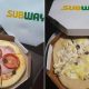 Pizzas do subway