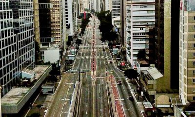Avenida Paulista vazia durante pandemia
