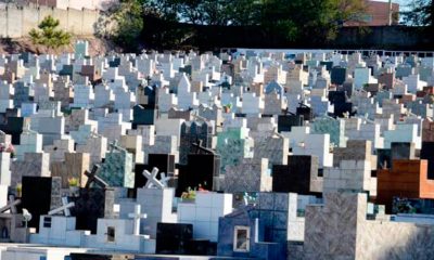 Túmulos do cemitério de Jundiaí